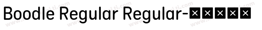 Boodle Regular Regular字体转换